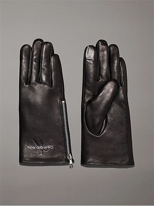 scuplted leather gloves CALVIN KLEIN JEANS | K60K61266501R